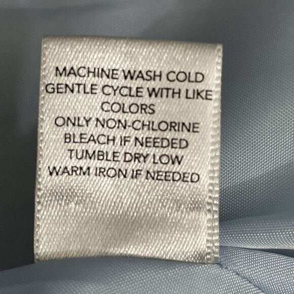 Christopher & Banks Powder Blue Vest XL Zip Front Pockets Soft Pastel Layering - Picture 5 of 11